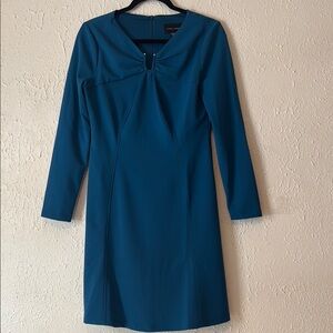 Donna Morgan - 3/4 Sleeve Blue Dress - Size 6